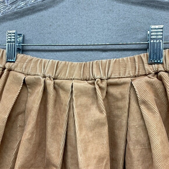 Crewcuts Everyday A-Line Pleated Corduroy Skirt Girls 6/7 School Uniform Khaki - Picture 6 of 15